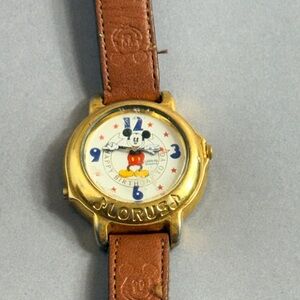 Disney Gold Mickey Mouse Women's Watch Lorus Musical